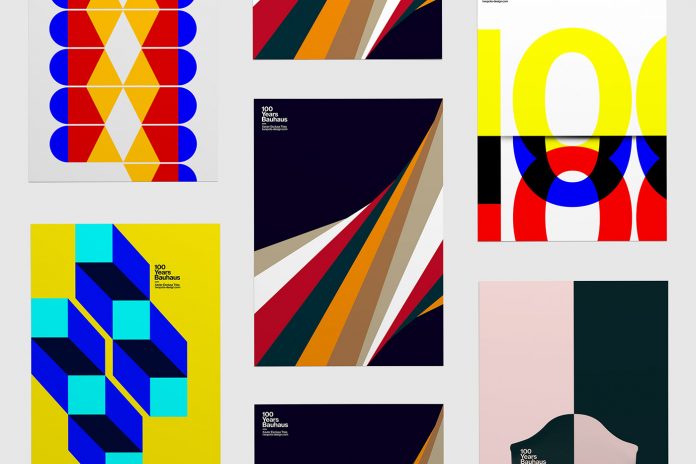 Bauhaus tribute posters by Xavier Esclusa Trias.