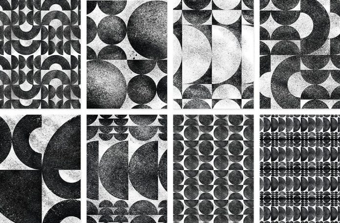 Textured grit patterns from Huebert World.