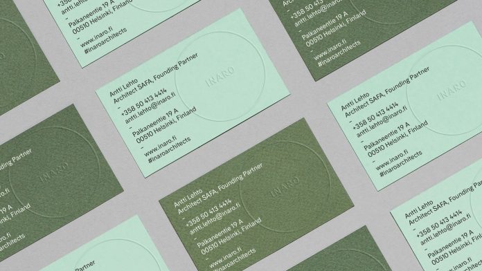 Inaro Architects branding by studio Werklig