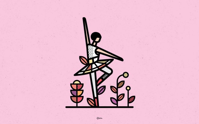 The human form reduced to geometric simplicity by Mike Karolos