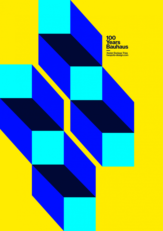 Bauhaus tribute posters by Xavier Esclusa Trias.