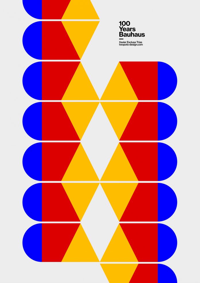 Bauhaus tribute posters by Xavier Esclusa Trias.