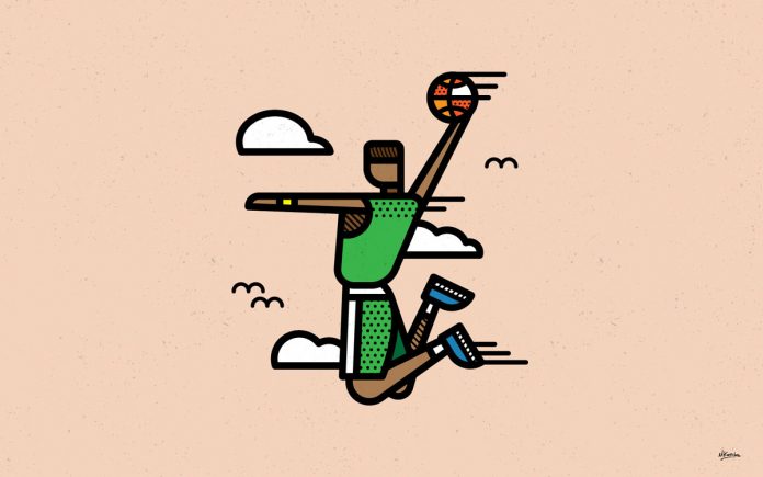 The human form reduced to geometric simplicity by Mike Karolos