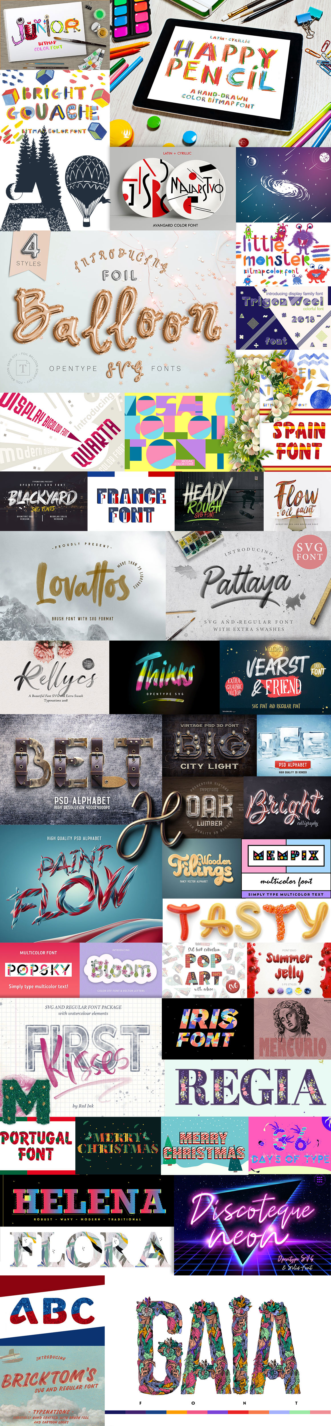 Color Fonts Bundle