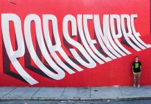 Typographic street art by Ben Johnston
