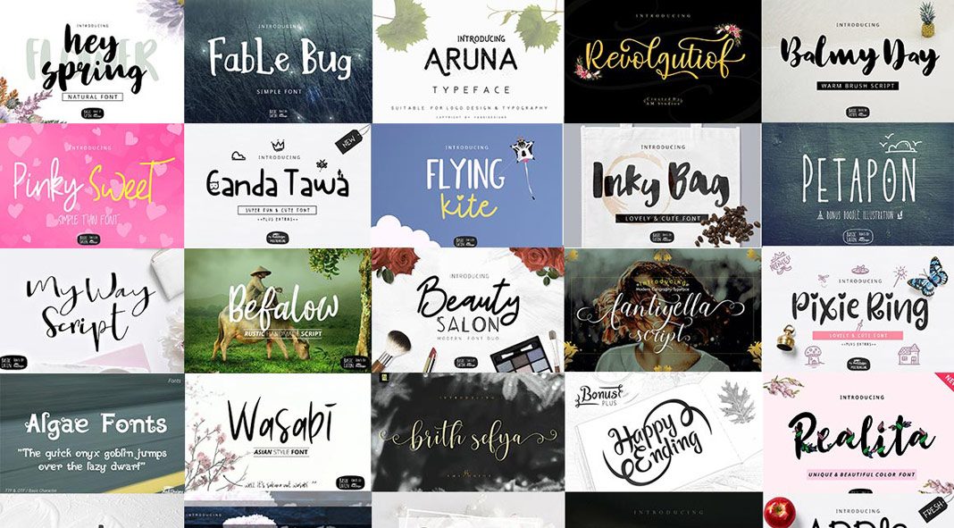 Spring Fonts Bundle