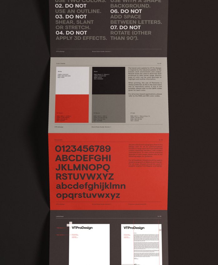 VT Pro Design rebranding by Forth + Back.