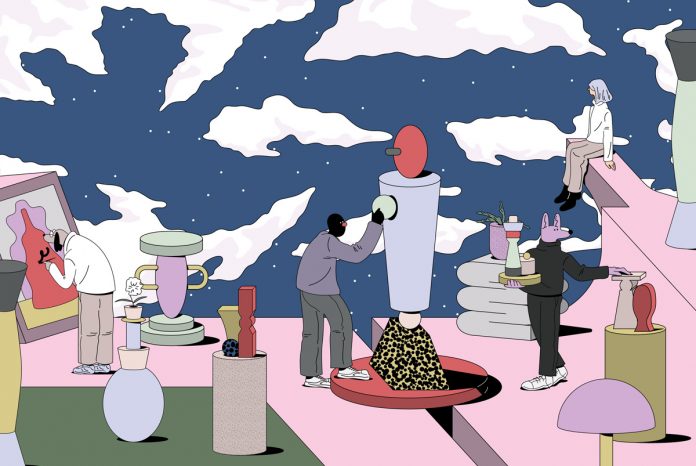 Hot Prospect—editorial illustrations by Tanawat Sakdawisarak for WHY Magazine, Herman Miller.