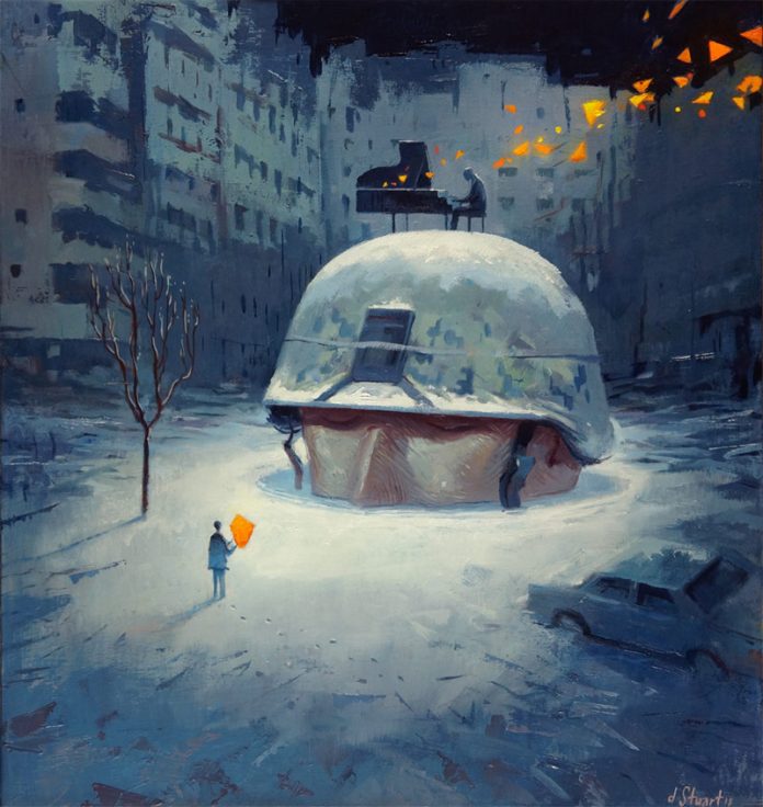 Bury, oil on canvas.