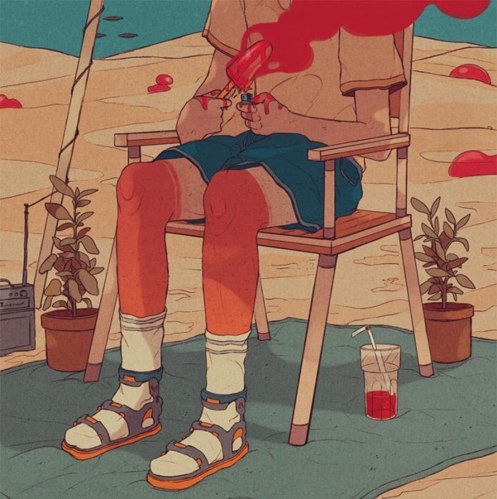 Hot summer illustration by Tomas Kos