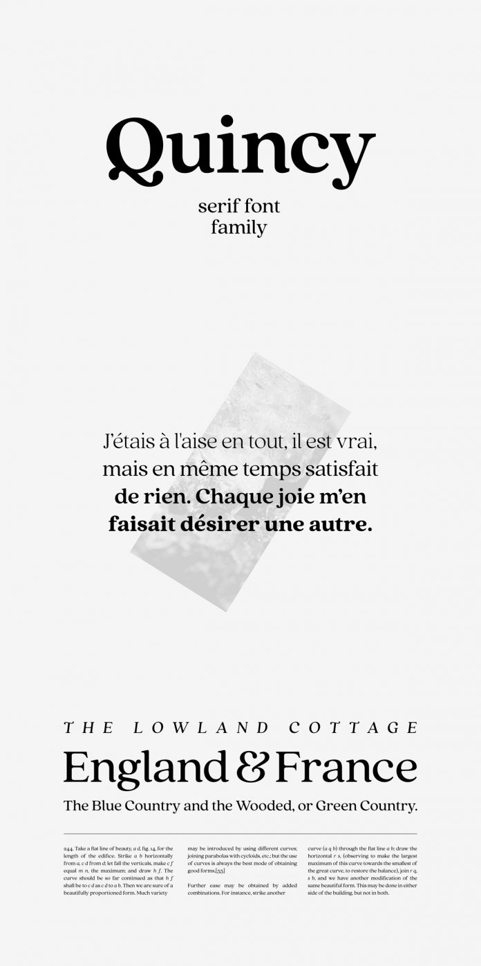 Quincy CF vintage serif font family by Connary Fagen.