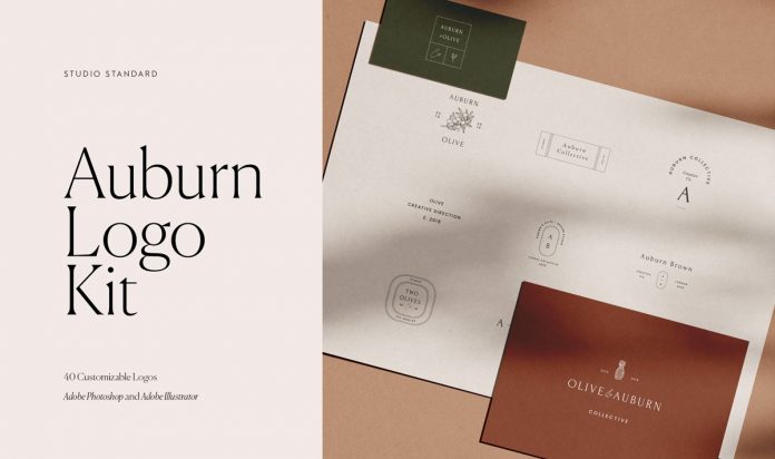 40 fully customizable logo templates from Studio Standard.