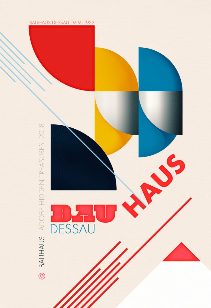 A tribute to Bauhaus - Adobe Hidden Treasures poster by W. Flemming