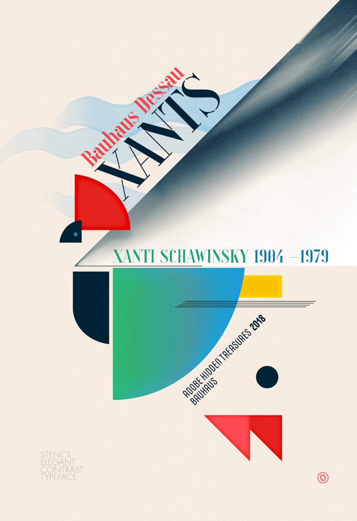 A tribute to Bauhaus - Adobe Hidden Treasures poster by W. Flemming