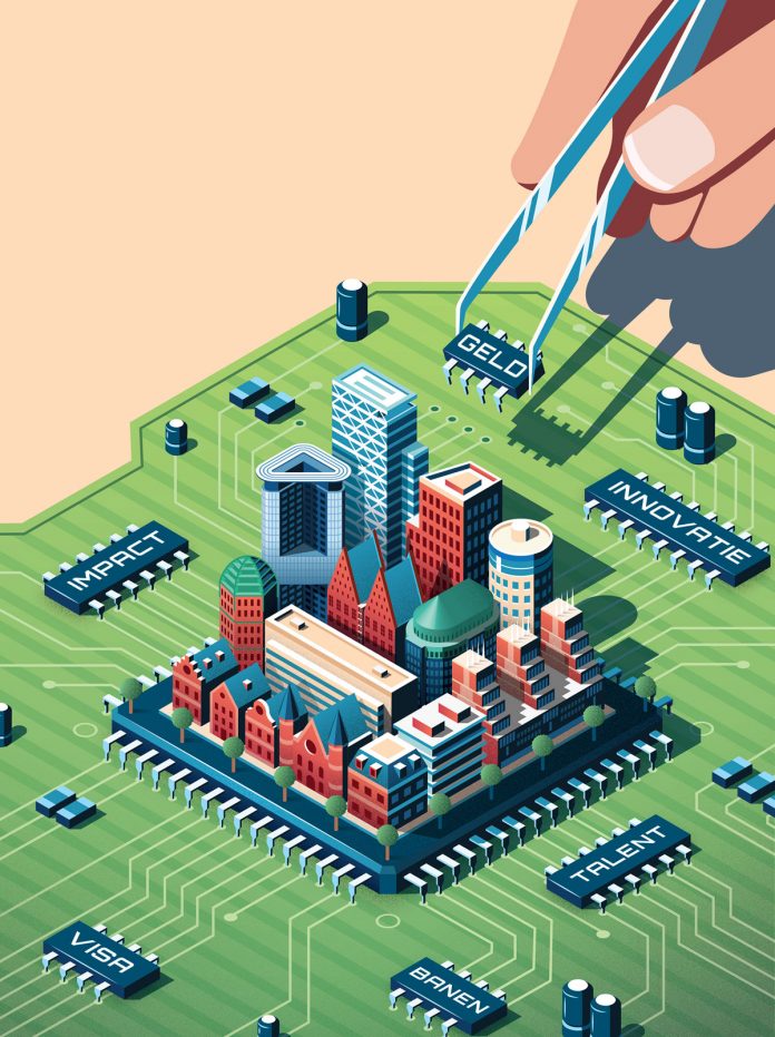 Isometric editorial illustration by Coen Pohl.