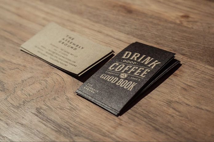 A vintage-inspired business card design by Bravo studio for the Assembly Store.