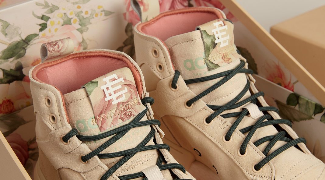 Custom product seeding kits designed by MATTE for the Eric Emanuel x Adidas Originals SS19 Collection launch.
