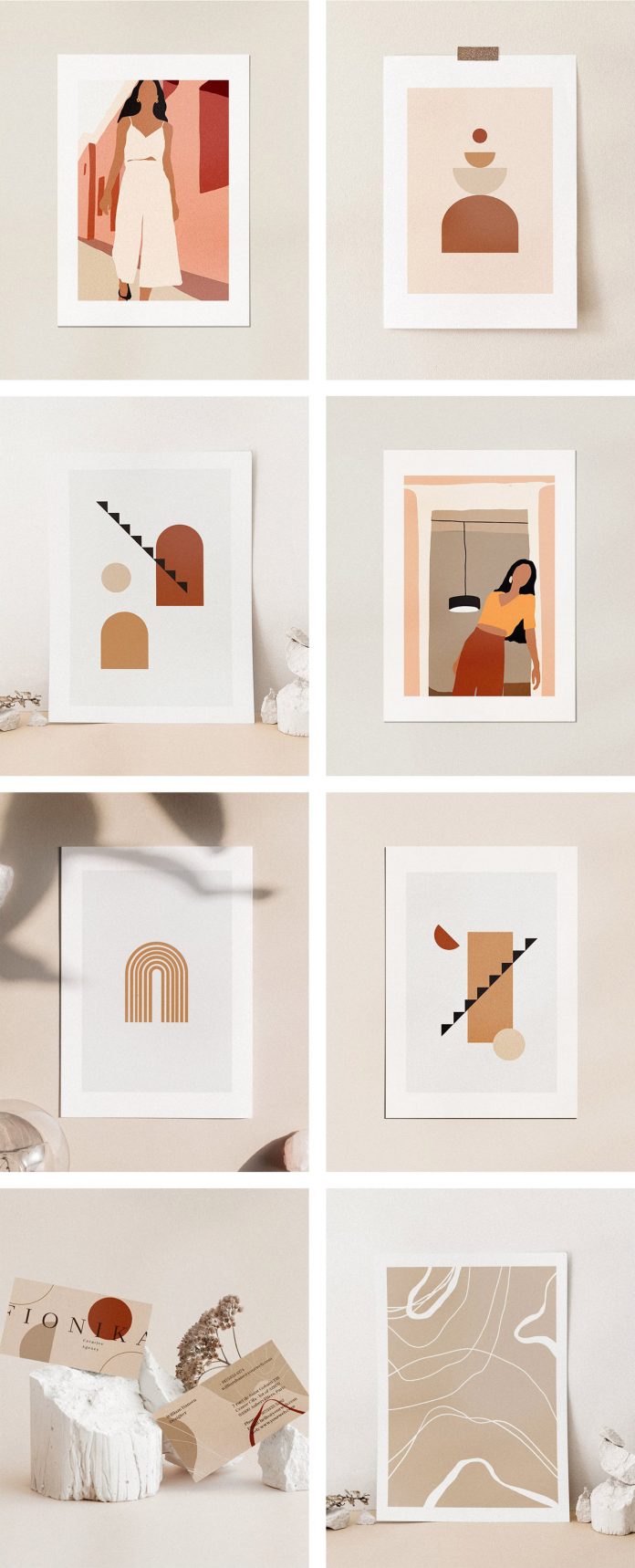 Abstract graphic collection designed by William Hansen.