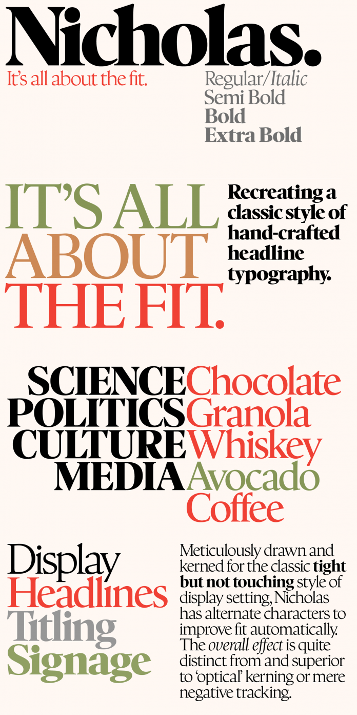 Nicholas font from Shinntype