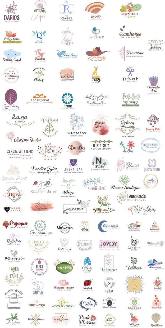100 vector logo templates