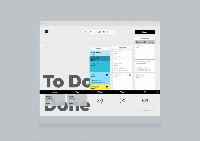 Streamtime project management redesign by For The People
