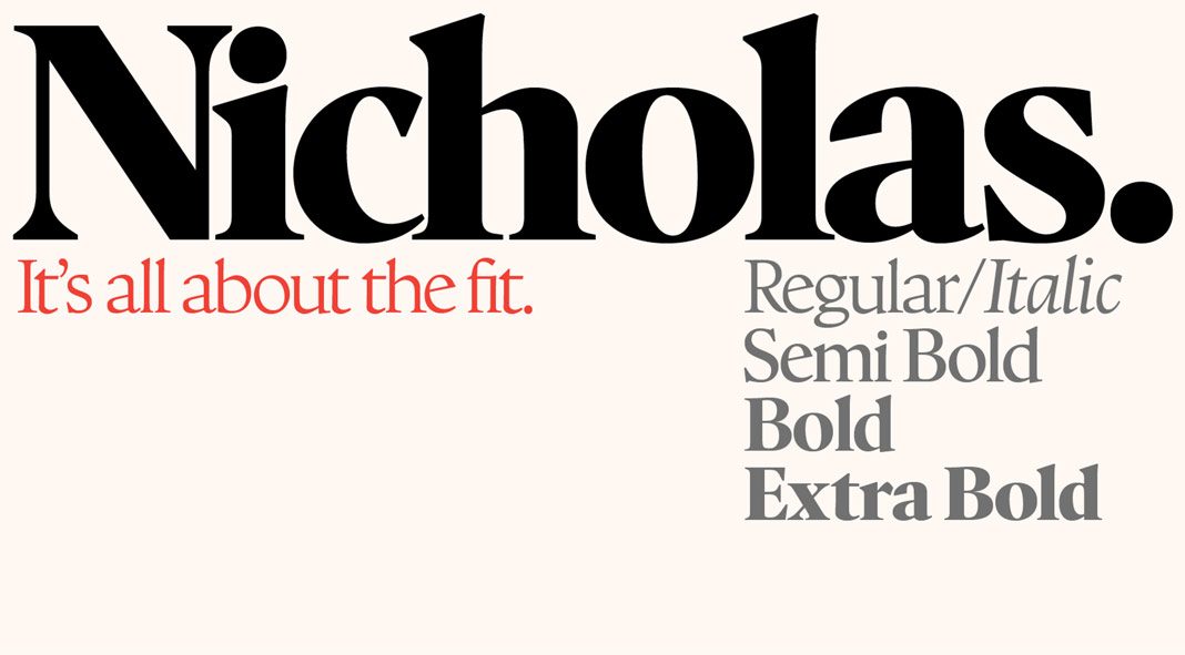 Nicholas font from Shinntype