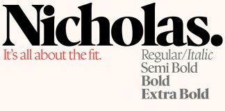 Nicholas font from Shinntype