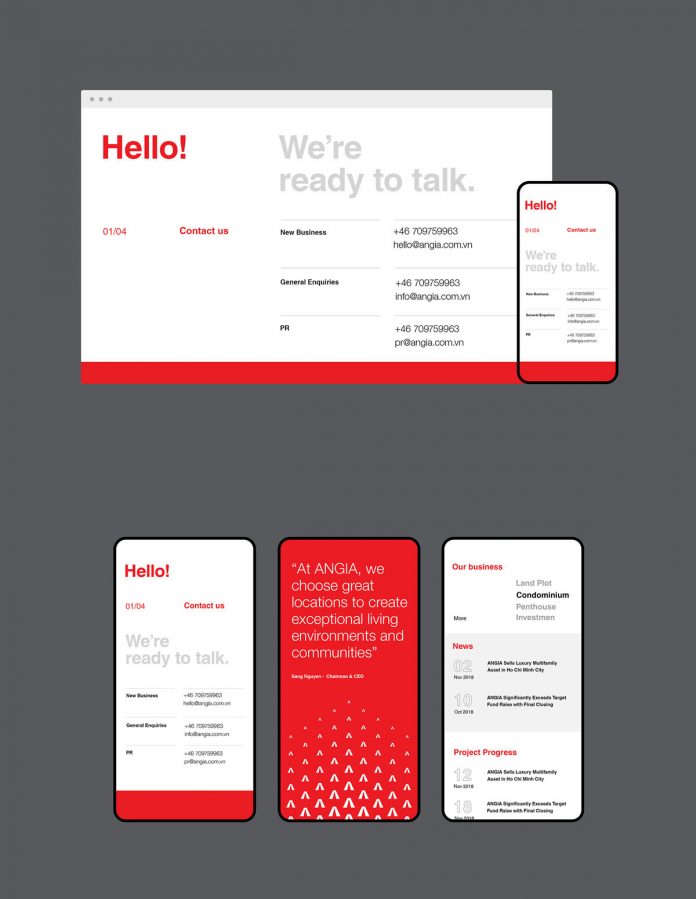 Web design for desktop and mobil.