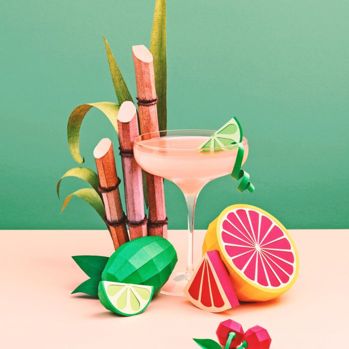 Editorial paper art illustrations created by Get it Studio for Swiss newspaper “Le Temps” about summer cocktails.