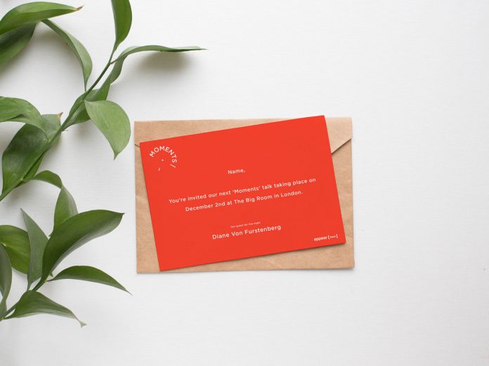 Branding and graphic design by NOANCE Studio for Moments by Appear Here.