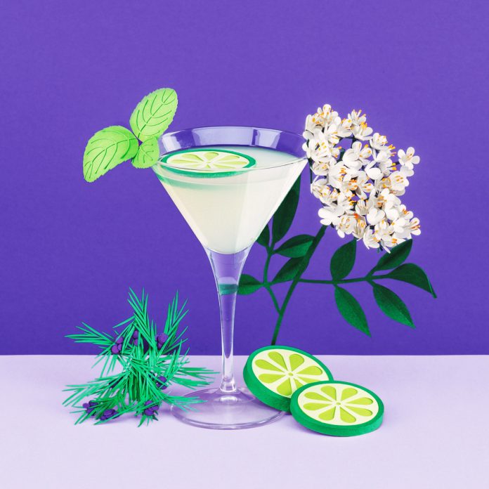 Editorial paper art illustrations created by Get it Studio for Swiss newspaper “Le Temps” about summer cocktails.
