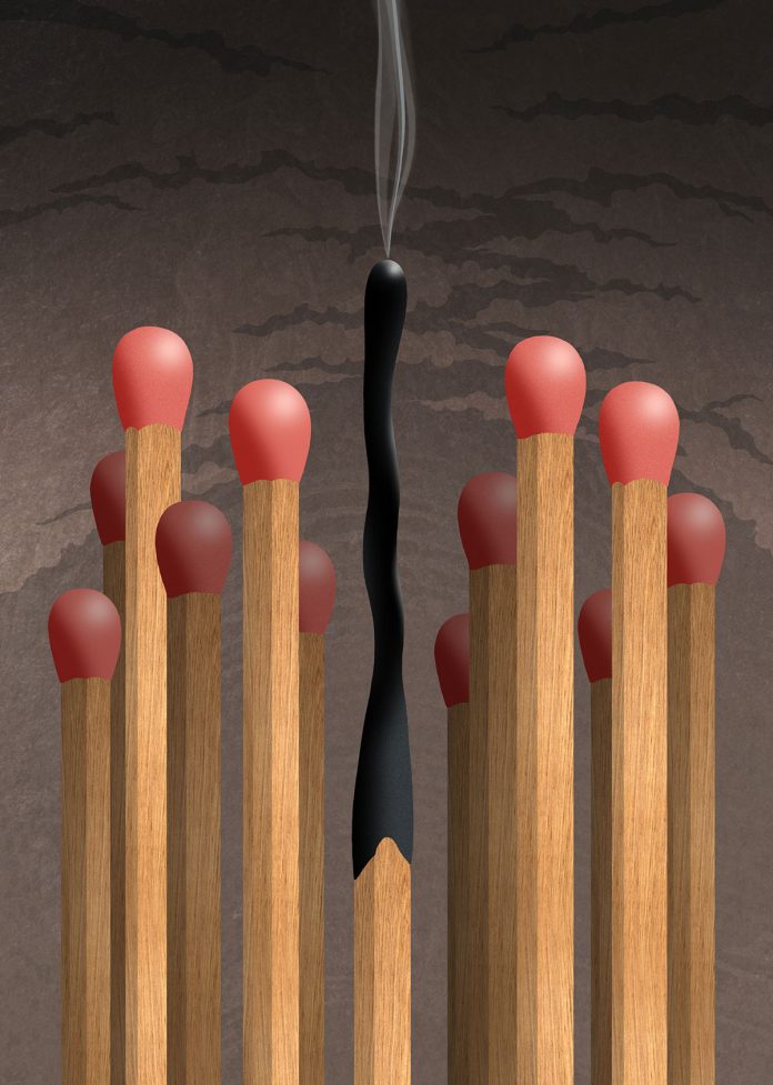 Editorial illustration by Pete Reynolds