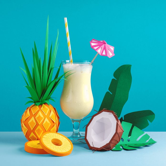 Editorial paper art illustrations created by Get it Studio for Swiss newspaper “Le Temps” about summer cocktails.