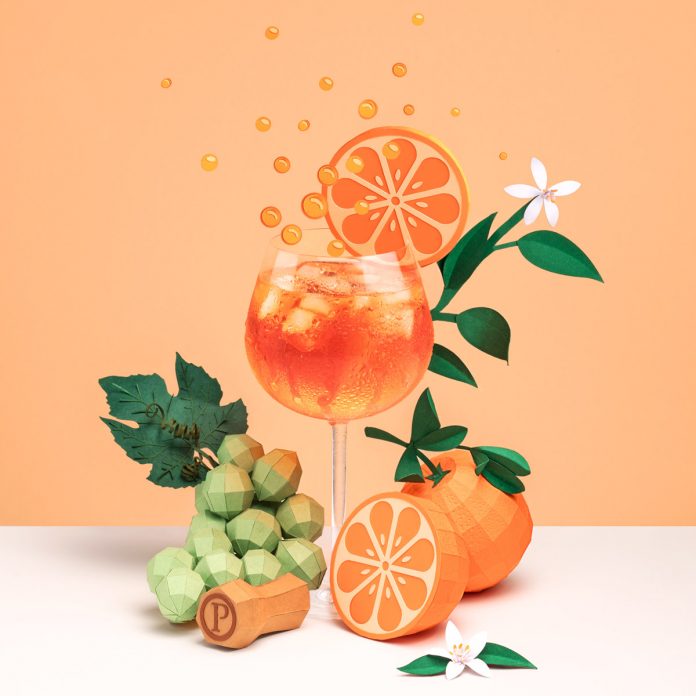 Editorial paper art illustrations created by Get it Studio for Swiss newspaper “Le Temps” about summer cocktails.