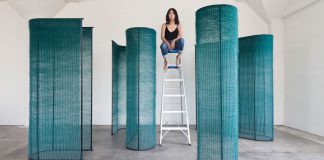 Artworks of voids and translucencies by Mimi Jung.