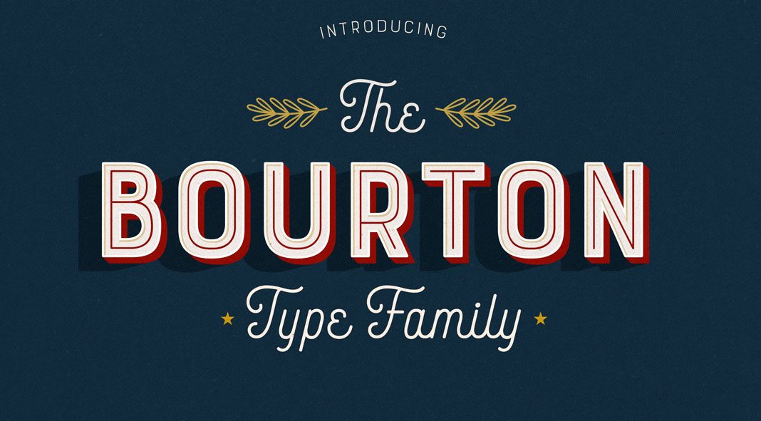 Bourton Typeface from Kimmy Design