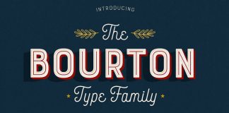 Bourton Typeface from Kimmy Design