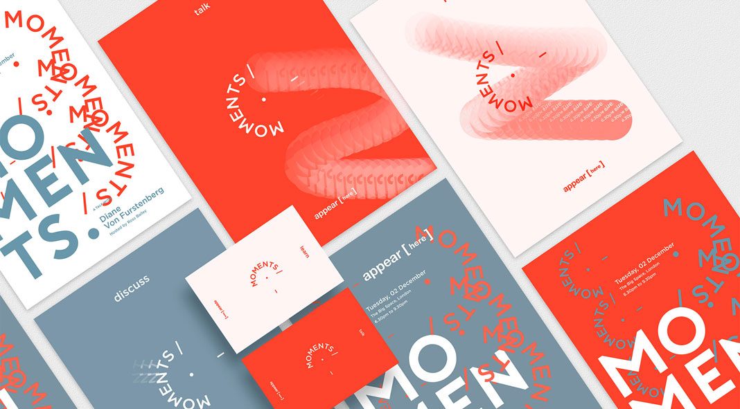 Branding and graphic design by NOANCE Studio for Moments by Appear Here.