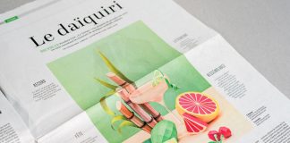 Editorial paper art illustrations created by Get it Studio for Swiss newspaper “Le Temps” about summer cocktails.