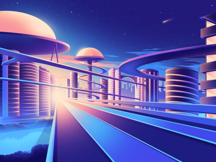 Gradient Utopia illustration