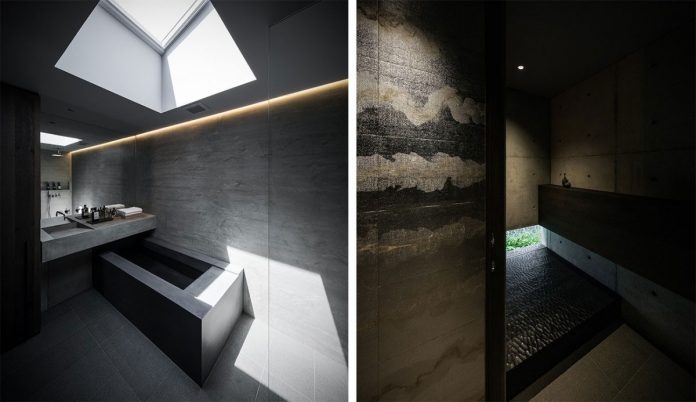 Minimalist stone and concrete residence in Hyōgo, Japan by architecture studio GOSIZE.