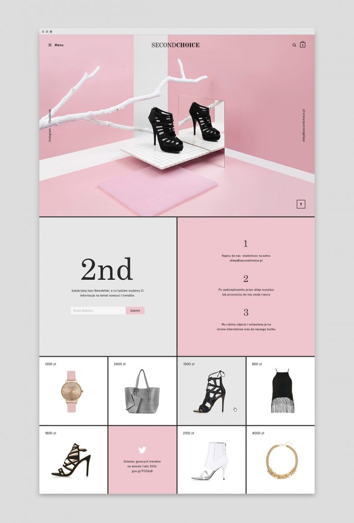 Second Choice store branding by Noeeko Studio