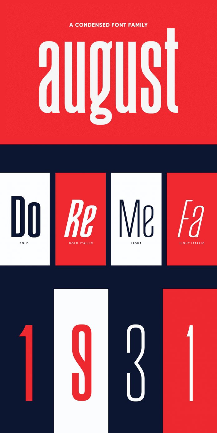 August typeface by Ellen Luff