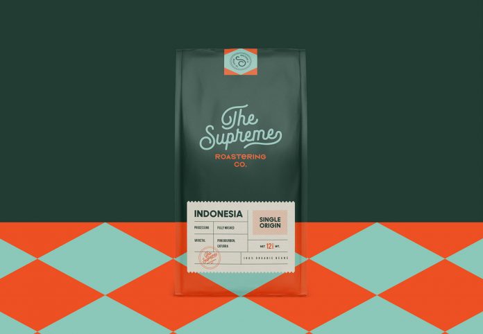 Graphic design, packaging, and branding by Marka Network for The Supreme Roastering Co.