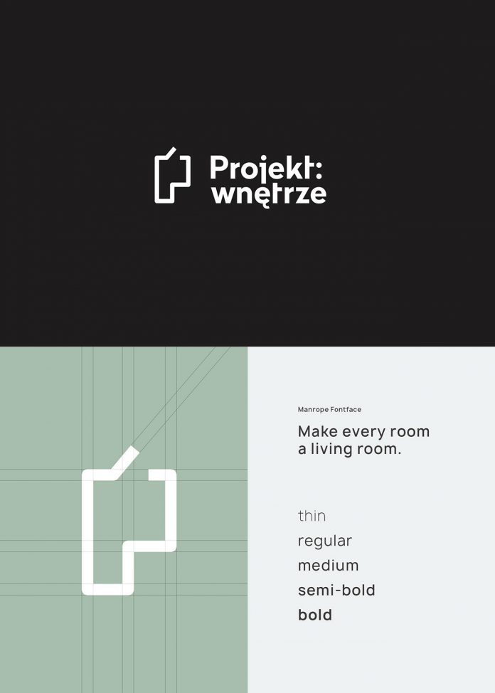 Logo design by Studio Sarna for Projekt: wnętrze.
