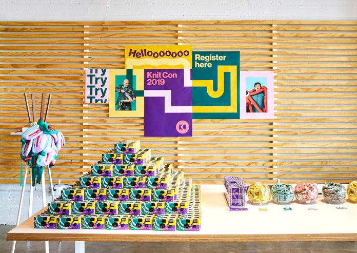 Pinterest Knit Con Event Branding by Hybrid Design.