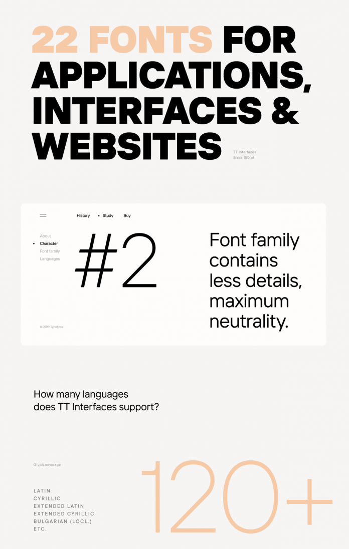 TT Interfaces font family by TypeType.