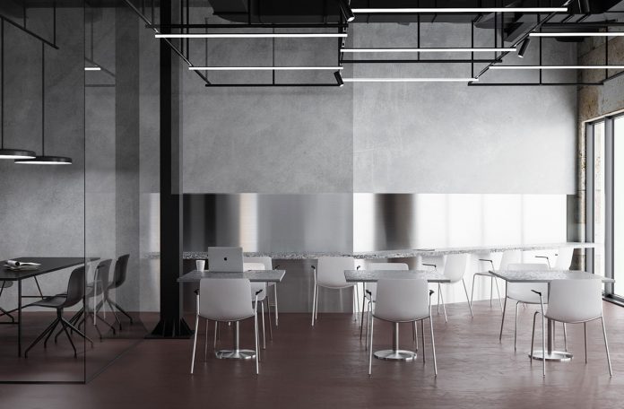 Coworking Space interior design by Binar studio.