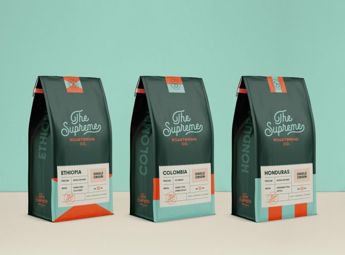 Graphic design, packaging, and branding by Marka Network for The Supreme Roastering Co.