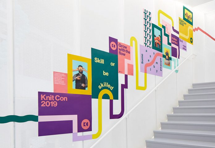Pinterest Knit Con Event Branding by Hybrid Design.